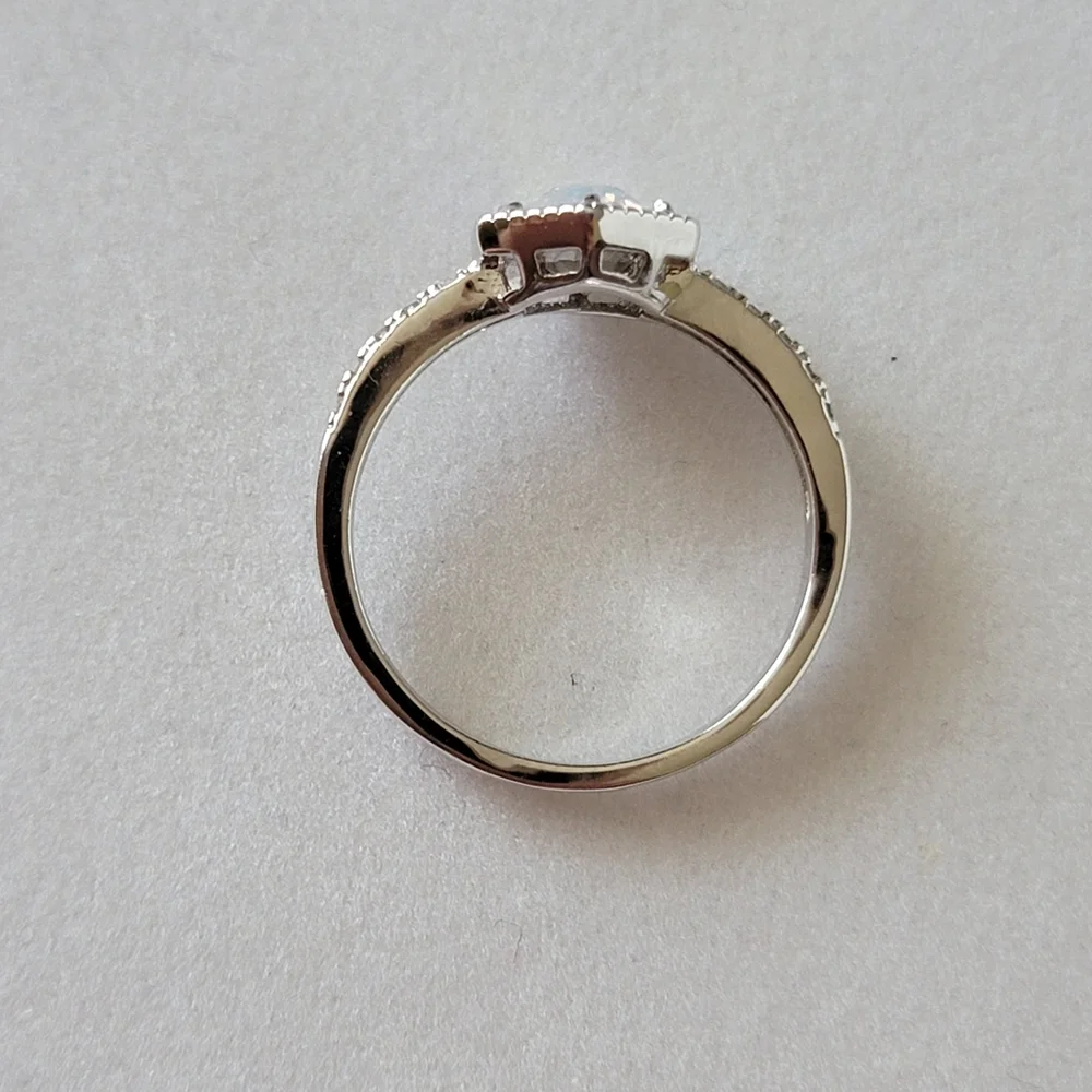Fragrant Jewels Sparkling Irridescent Hexagon Ring